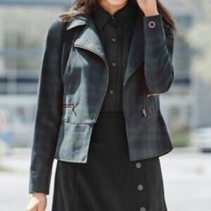 Cabi Plaid Moto Jacket
